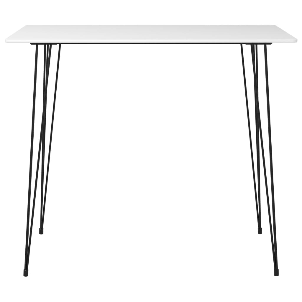 vidaXL Bar Set | White | MDF, Metal, PP | Large | Durable | Bar Set 3