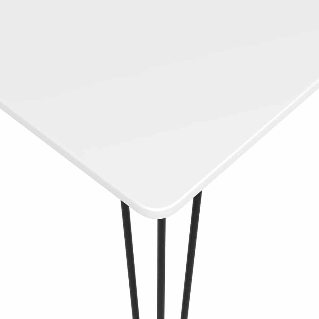 vidaXL Bar Set | White and Grey | MDF, PP, Powder-Coated Metal | Standard 5