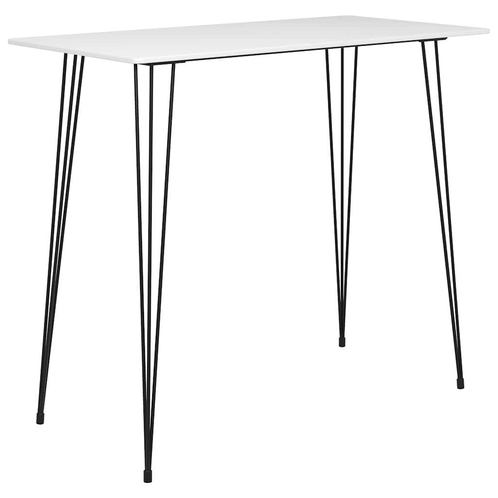 vidaXL Bar Set | White, Black | MDF, Metal | Large | Ergonomic | Bar Set 2