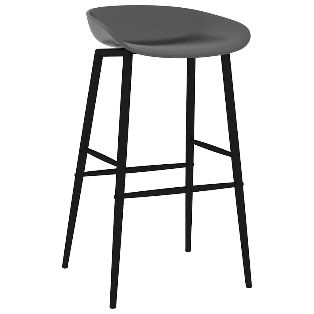 vidaXL 7 Piece Bar Set White and Grey 5