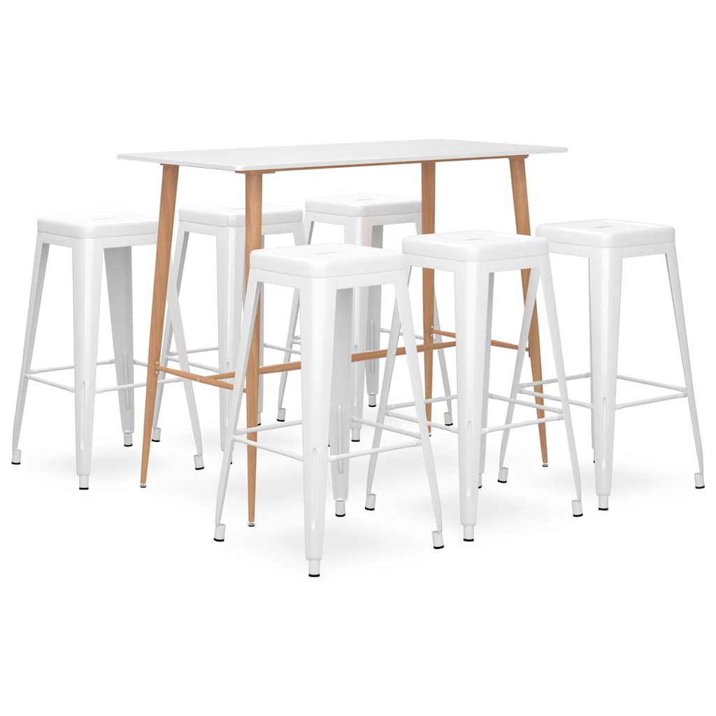 5 Piece Bar White
