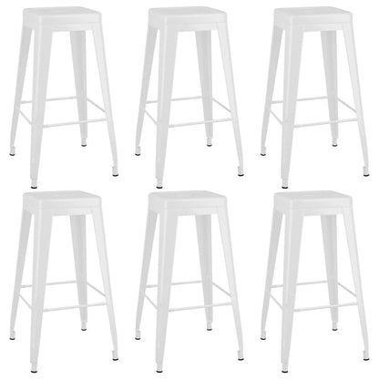 vidaXL 7 Piece Bar Set White 6