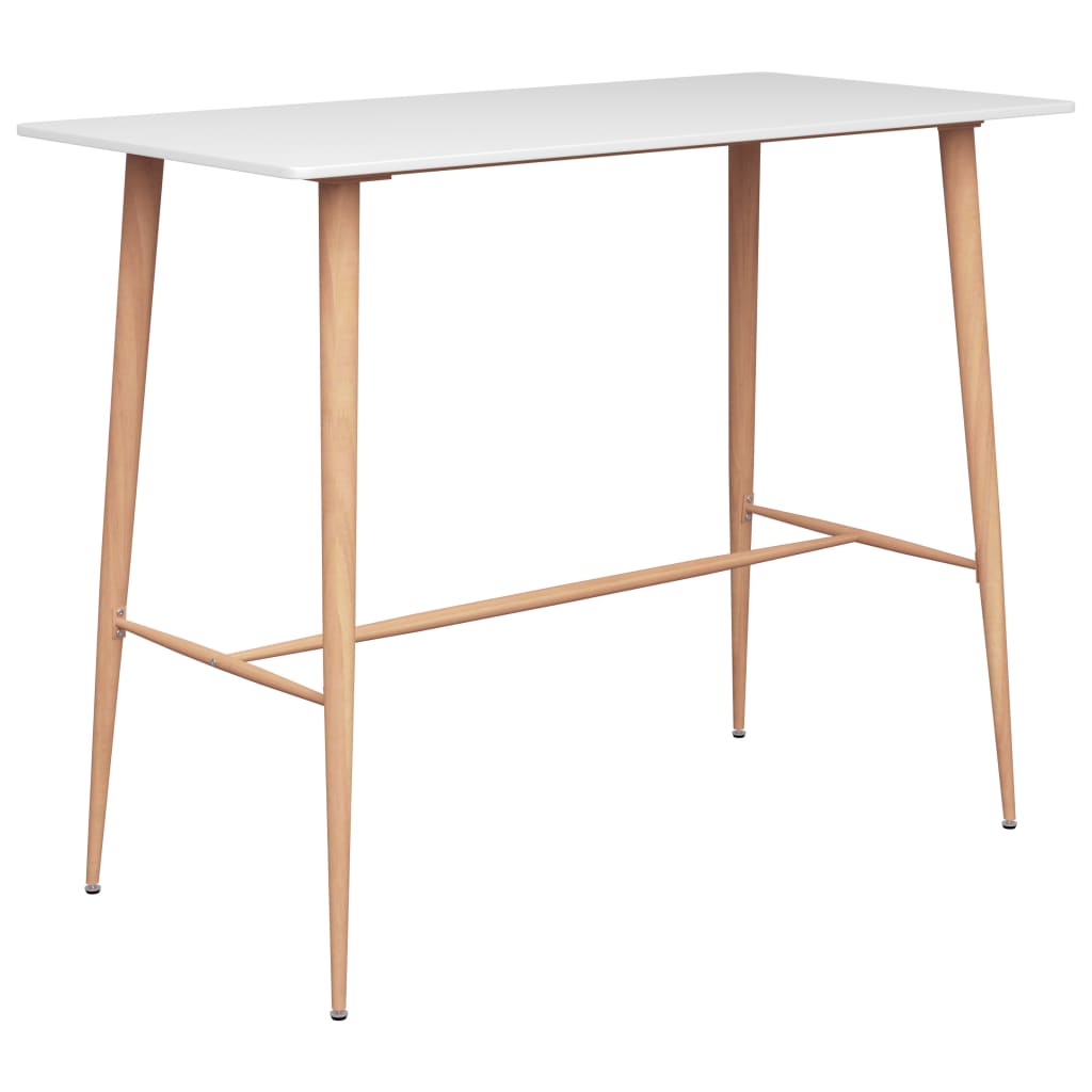 vidaXL Bar Set | White and Grey | MDF, Metal, PP | Standard | Ergonomic 2