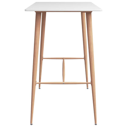 vidaXL Bar Set | White | MDF | Medium | Modern | Bar Set | Rectangular | Modern 4