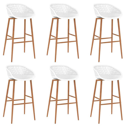 vidaXL Bar Set | White | MDF | Medium | Modern | Bar Set | Rectangular | Modern 6