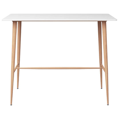 vidaXL Bar Set | White | MDF | Medium | Ergonomic | Bar Set | Rectangular 3