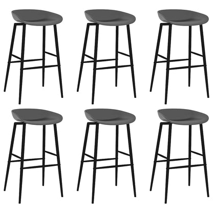 vidaXL 7 Piece Bar Set White and Grey 6