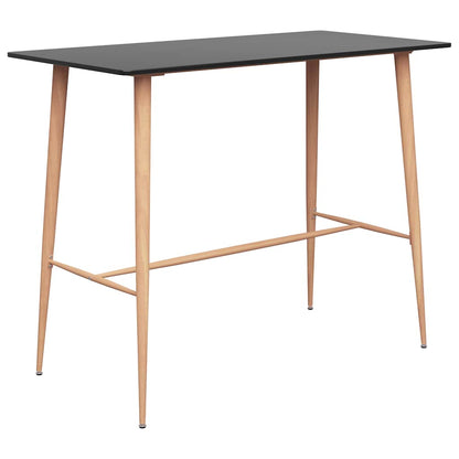 vidaXL Bar Set | Black and Grey | MDF | Standard | Durable | Bar Set 2