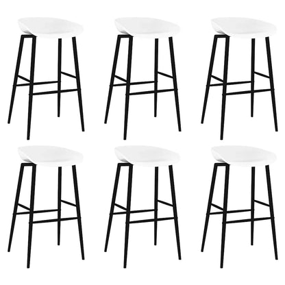 vidaXL 7 Piece Bar Set Black and White 6