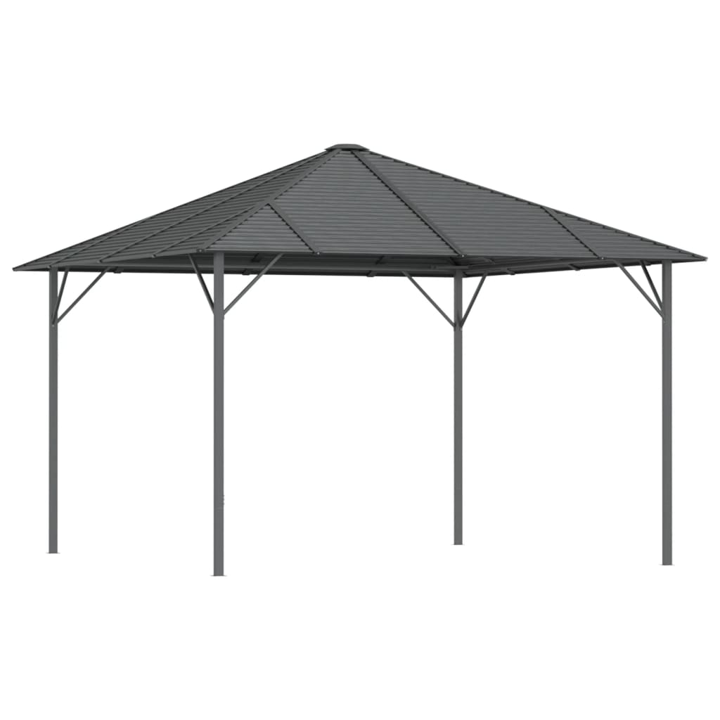 vidaXL Gazebo with Roof 3x3 m Anthracite 2