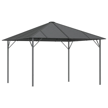 vidaXL Gazebo with Roof 3x3 m Anthracite 2