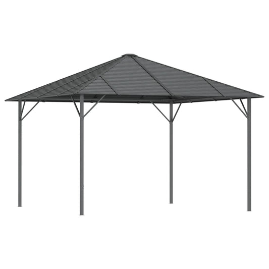 vidaXL Gazebo with Roof 3x3 m Anthracite 2