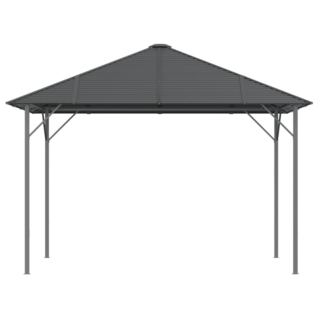 vidaXL Gazebo with Roof 3x3 m Anthracite 3