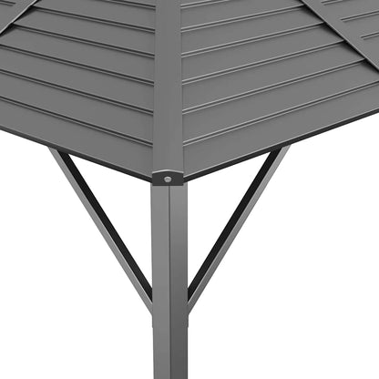 vidaXL Gazebo with Roof 3x3 m Anthracite 4