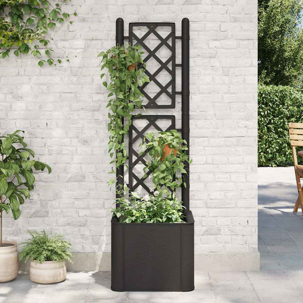 vidaXL Garden Raised Bed with Trellis and Self Watering System
