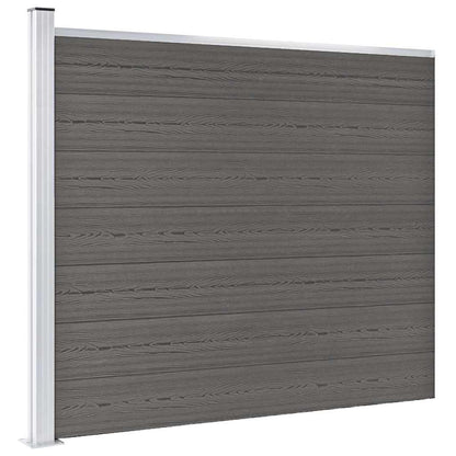 vidaXL Fence Panel WPC 180x146 cm Grey