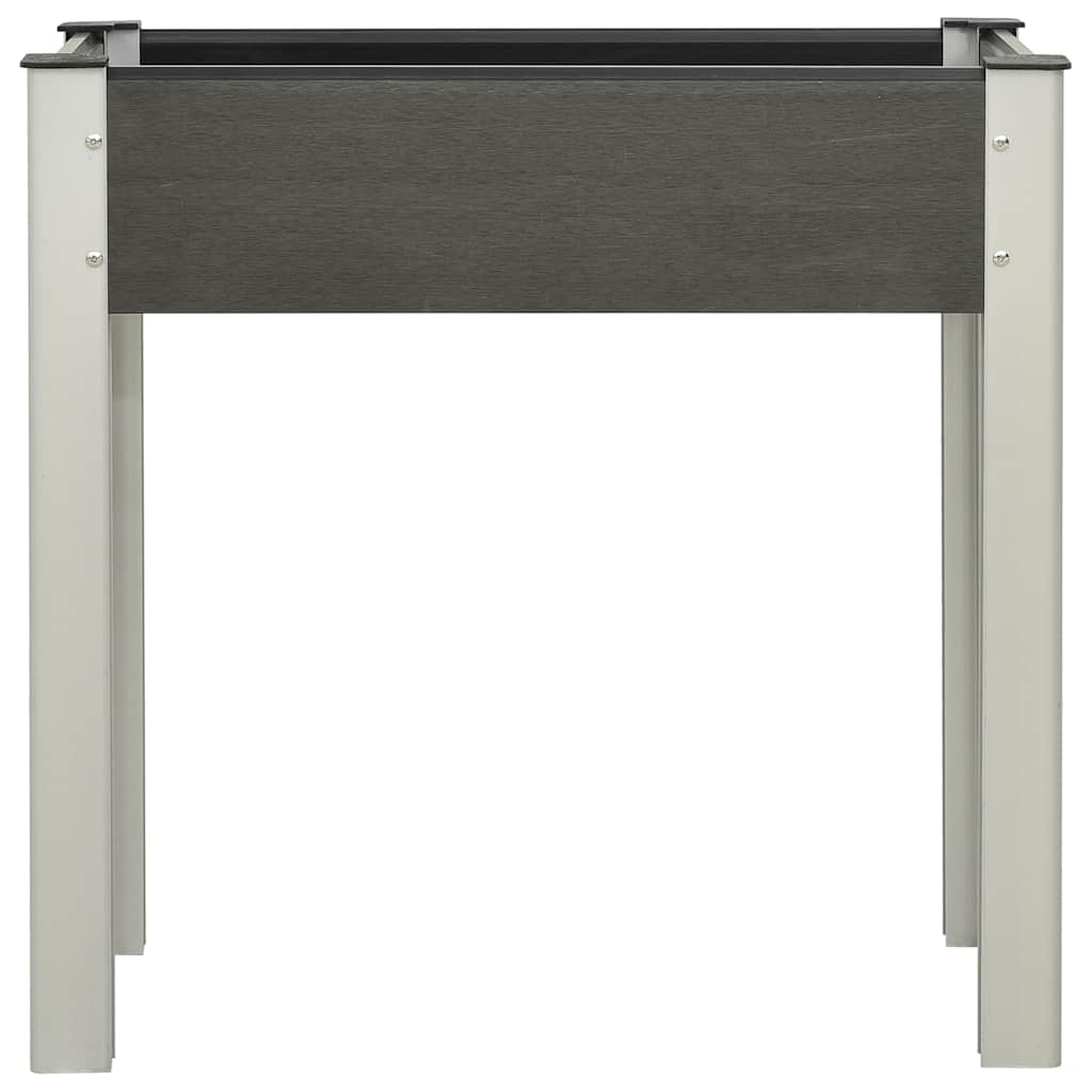 Garden Raised Bed WPC Grey 75 x 40 x 75 cm