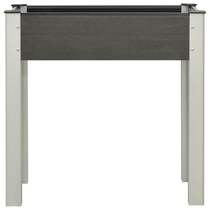 Garden Raised Bed WPC Grey 75 x 40 x 75 cm