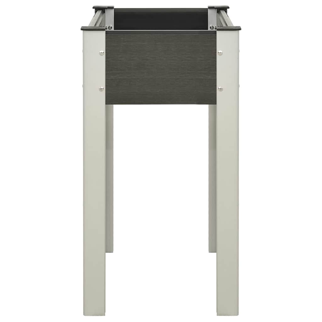 Garden Raised Bed WPC Grey 75 x 40 x 75 cm