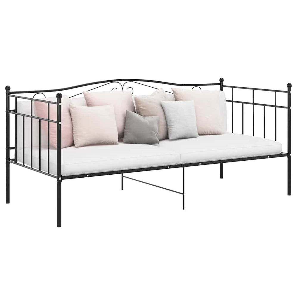 vidaXL Sofa Bed Frame without Mattress Metal 90x200 cm