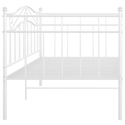 Sofa Bed Frame without Mattress Metal 90x200 cm White