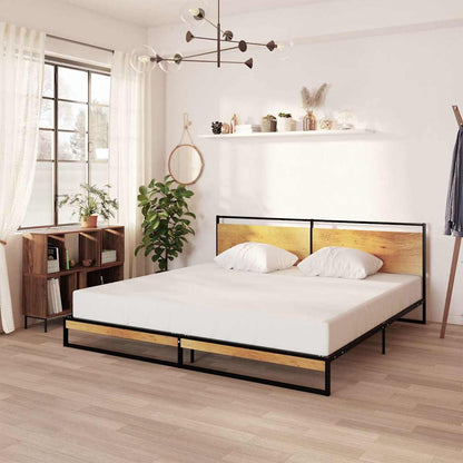 Bed Frame without Mattress Metal 200 x 200 cm