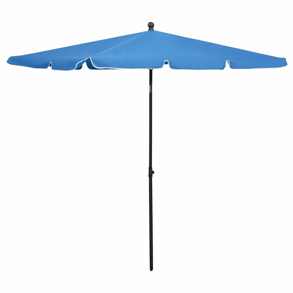 vidaXL Garden Parasol with Pole 210x140 cm