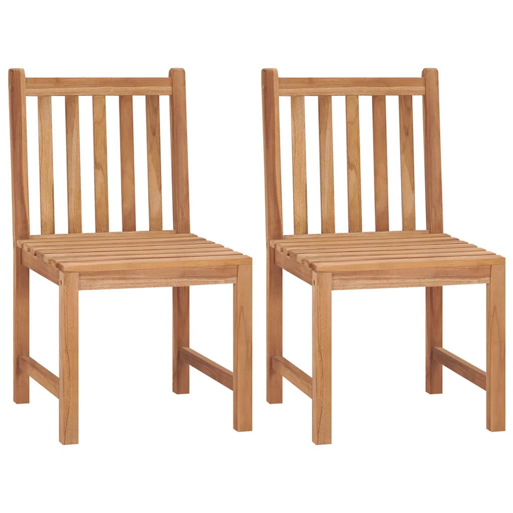 vidaXL Garden Chairs Solid Teak Wood