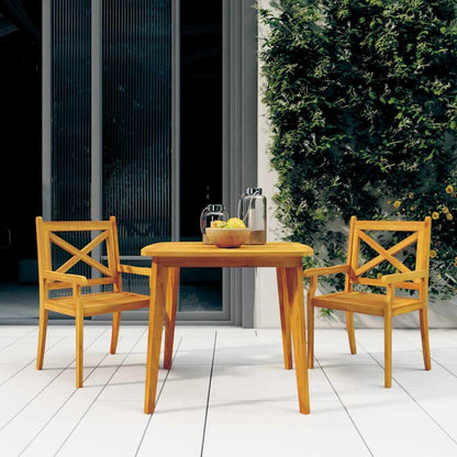 vidaXL 5 Piece Garden Dining Set Solid Wood Acacia