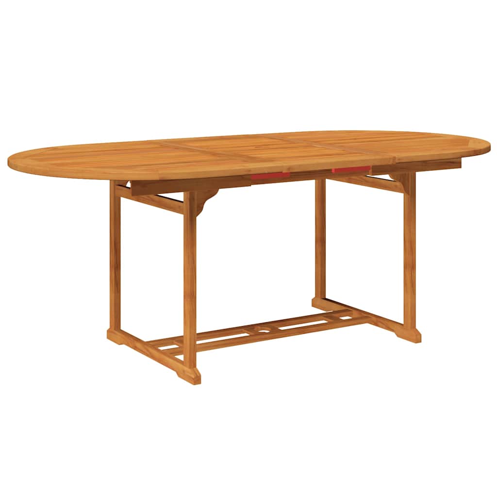 vidaXL 5 Piece Garden Dining Set Solid Acacia Wood 150-200 cm 4