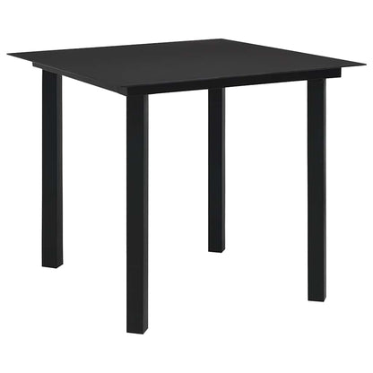 vidaXL 5 Piece Outdoor Dining Set PVC Rattan Black 2