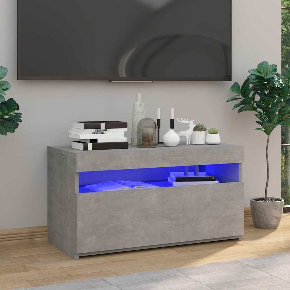 vidaXL TV Cabinet with LED Lights 75x35x40 cm