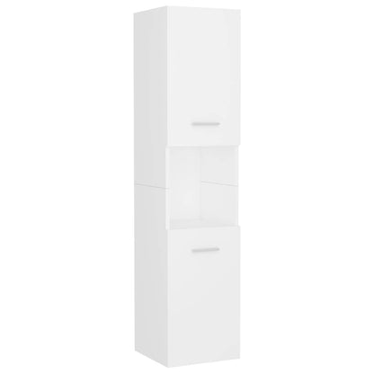 Bathroom Cabinet 30x30x130 cm Engineered Wood White
