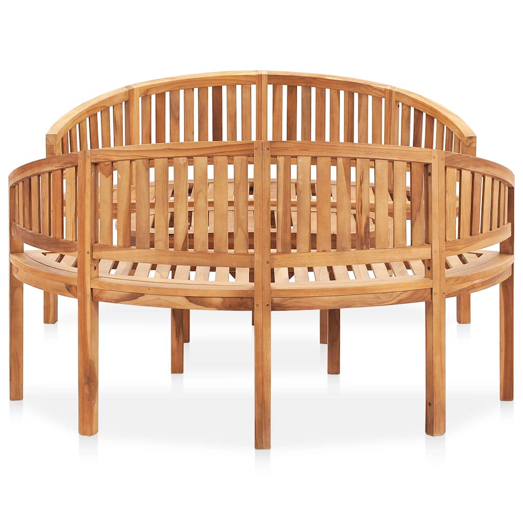 vidaXL 3 Piece Banana Garden Lounge Set Solid Teak Wood 3