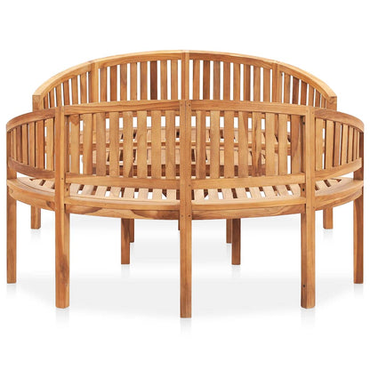 vidaXL 3 Piece Banana Garden Lounge Set Solid Teak Wood 3