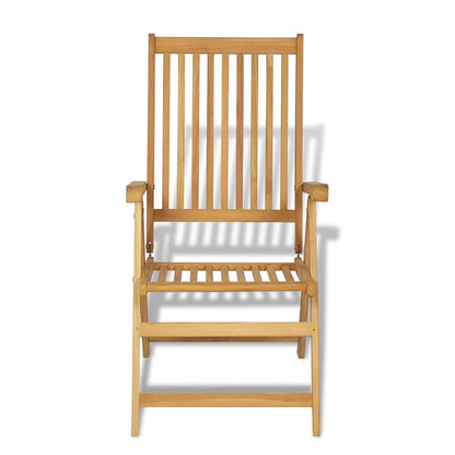 vidaXL 7 Piece Garden Dining Set Solid Teak Wood 6