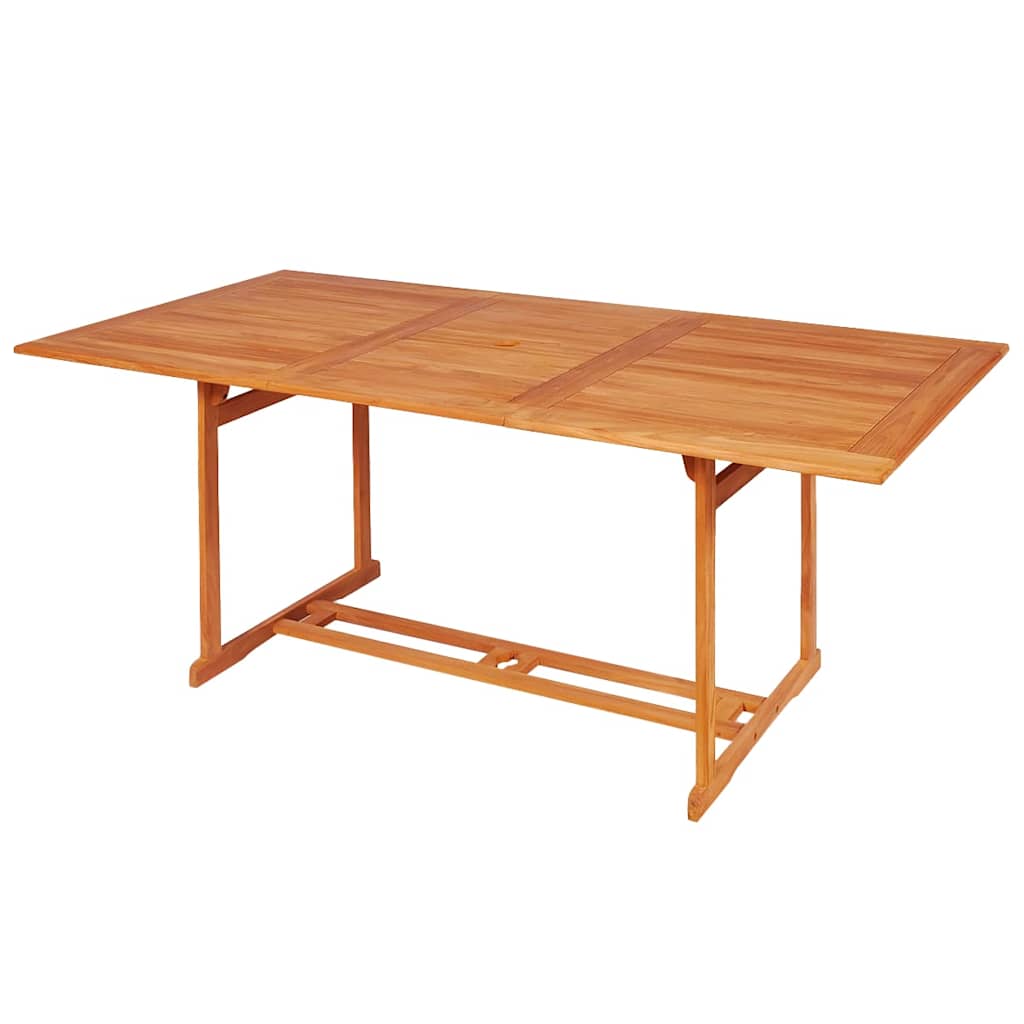 vidaXL 7 Piece Garden Dining Set Solid Teak Wood 3