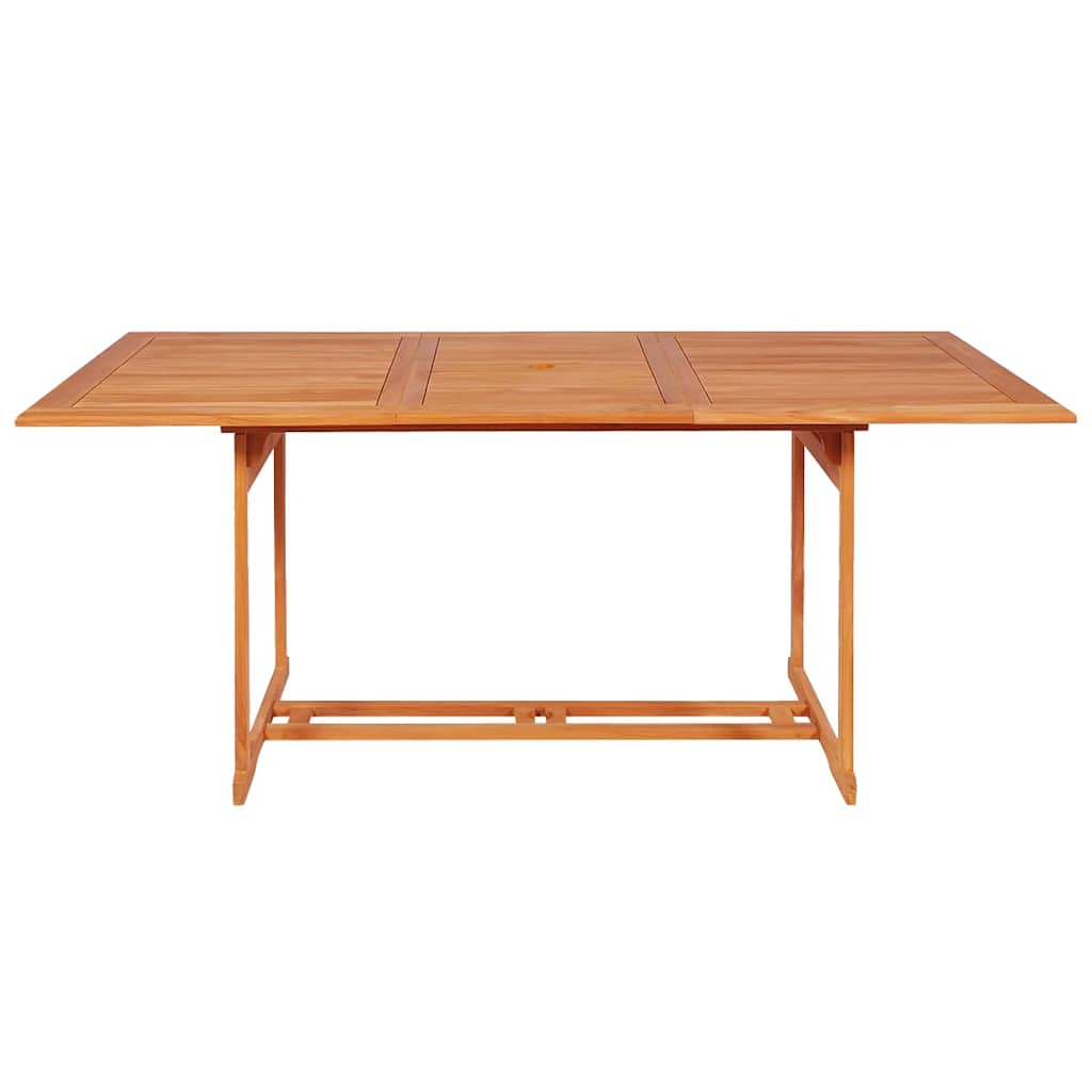 vidaXL 7 Piece Garden Dining Set Solid Teak Wood 4