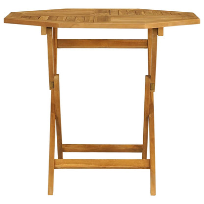vidaXL 5 Piece Garden Dining Set Solid Teak Wood 4