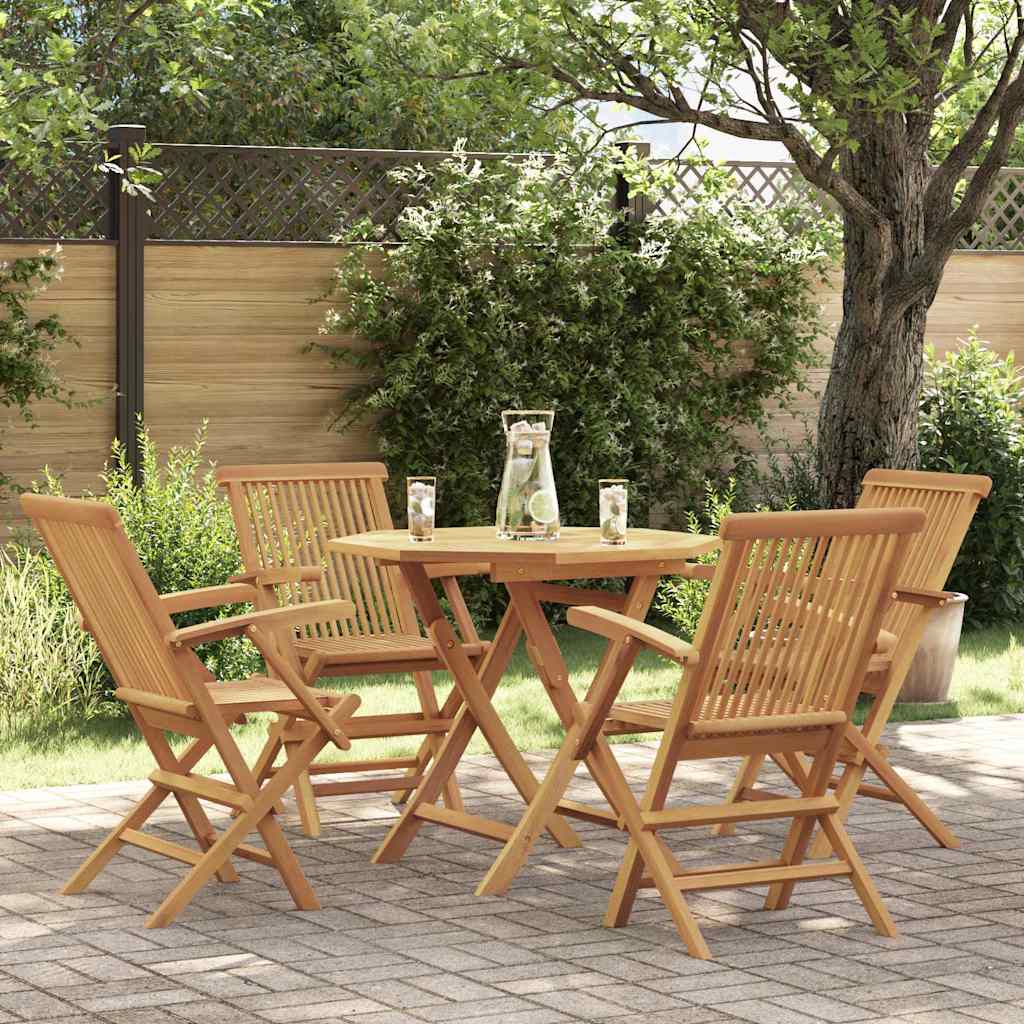 Garden Dining Set 3 pcs Brown Solid Acacia Wood with armrest 4