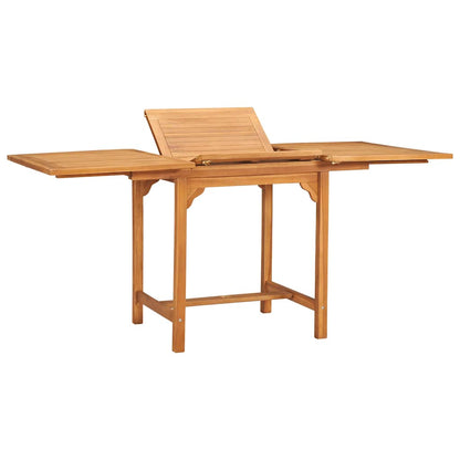 vidaXL 5 Piece Garden Dining Set Solid Teak Wood 3