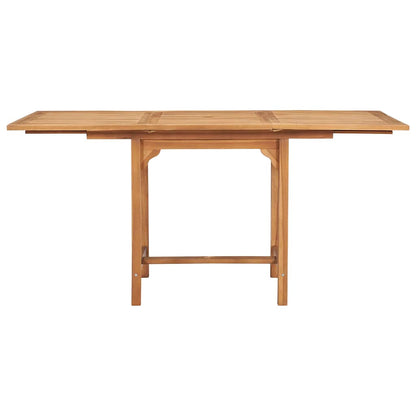 vidaXL 5 Piece Garden Dining Set Solid Teak Wood 6