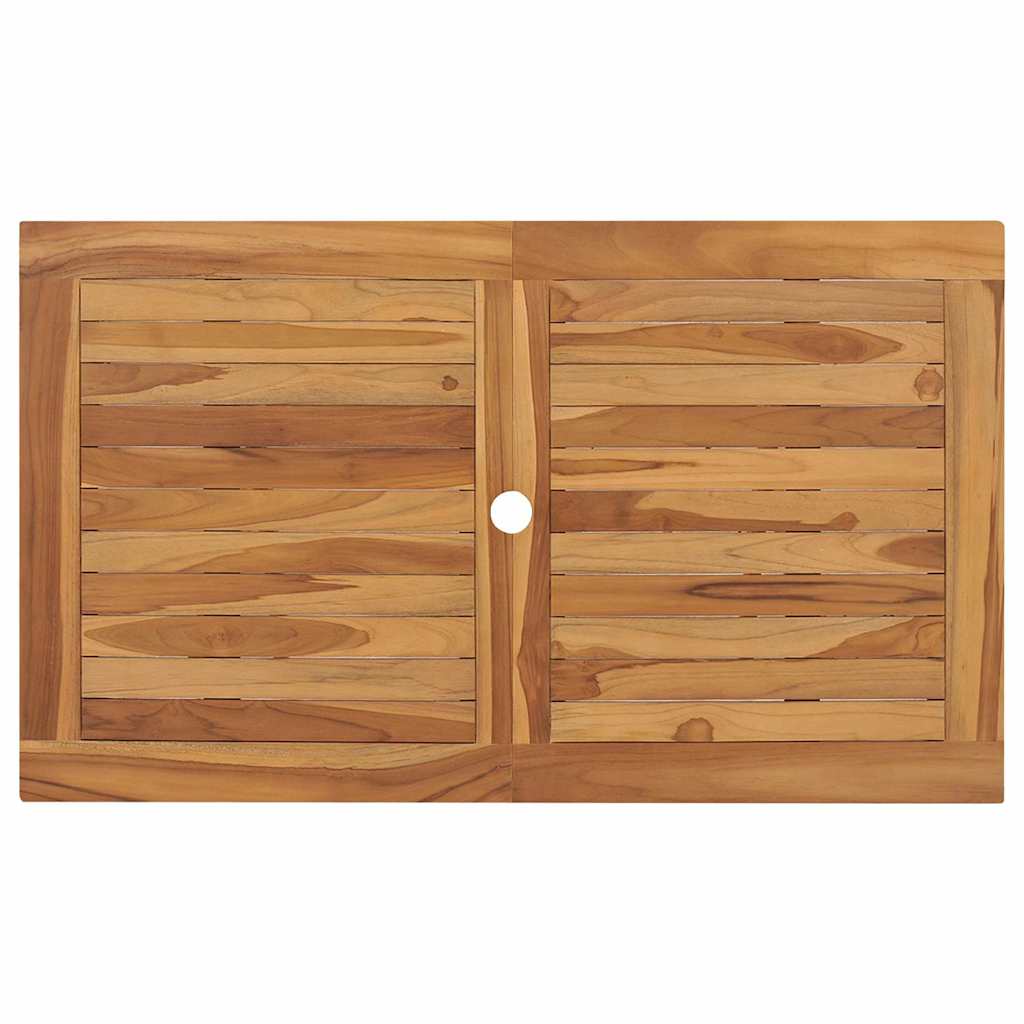 vidaXL 7 Piece Garden Dining Set Solid Teak Wood 5