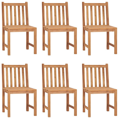 vidaXL 7 Piece Garden Dining Set 120x70 cm Solid Teak Wood 3