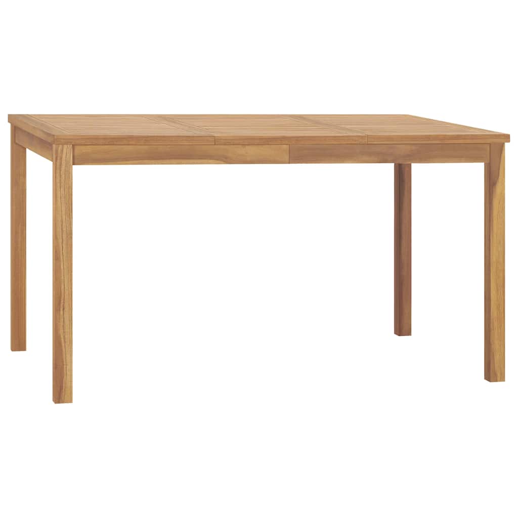 vidaXL 7 Piece Garden Dining Set 140x80 cm Solid Teak Wood 4