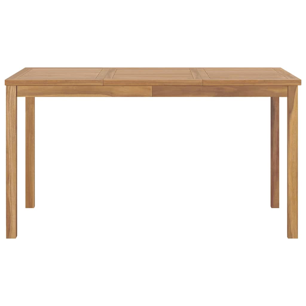 vidaXL 7 Piece Garden Dining Set 140x80 cm Solid Teak Wood 6