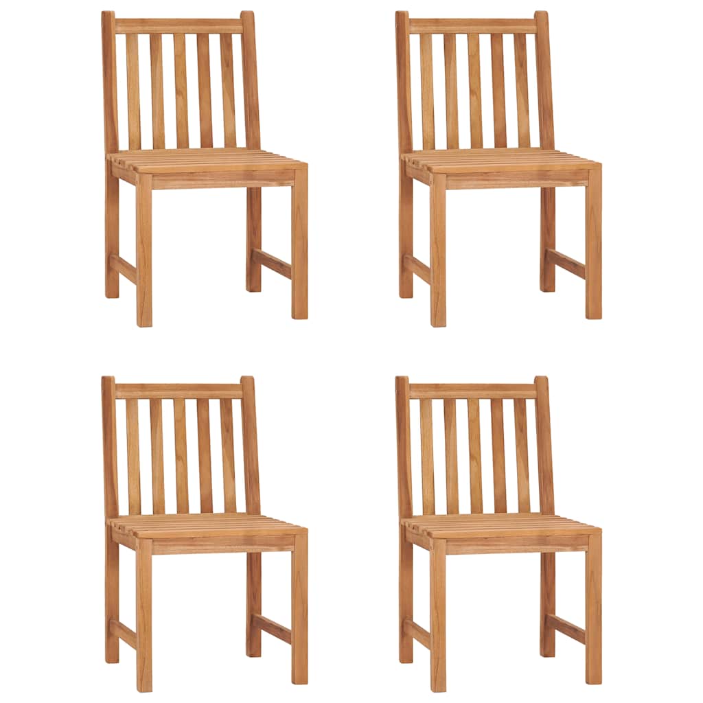 vidaXL 5 Piece Garden Dining Set 160x80 cm Solid Teak Wood 3