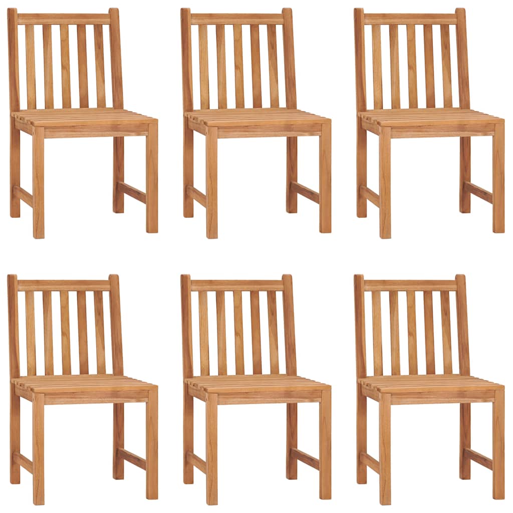 vidaXL 7 Piece Garden Dining Set 160x80 cm Solid Teak Wood 3