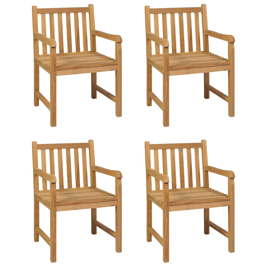 vidaXL 5 Piece Garden Dining Set 180x90 cm Solid Teak Wood 3