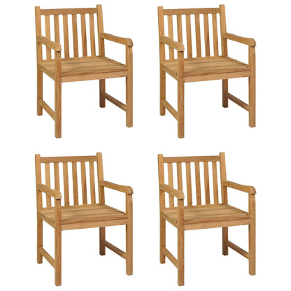 vidaXL 5 Piece Garden Dining Set 180x90 cm Solid Teak Wood 3